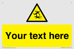 Custom warning thin ice